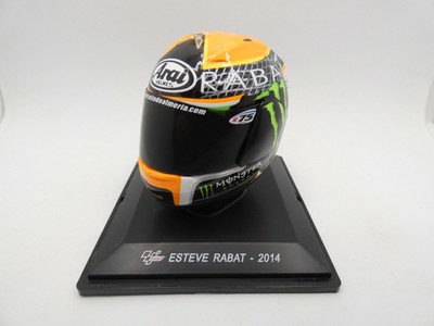 Altaya Helmet-Casco MotoGP Altaya 1/5 ARAI. Esteve Rabat 2014 