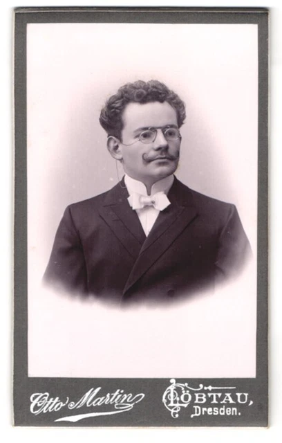 Fotografie Otto Martin, Dresden-Löbtau, Reisewitzerstr. 18, Portrait Herr mit Z