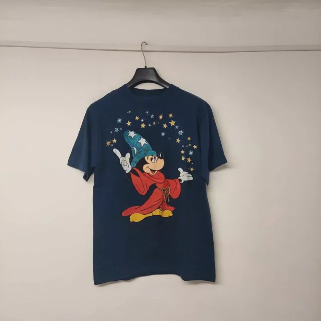 Vintage Disney Fantasia Mickey Mouse T Shirt Sorcerer's Apprentice Sz L 80s