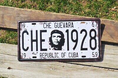 Decorative Novelty License Plate Tin Metal Sign - Republic of Cuba - Che Guevara
