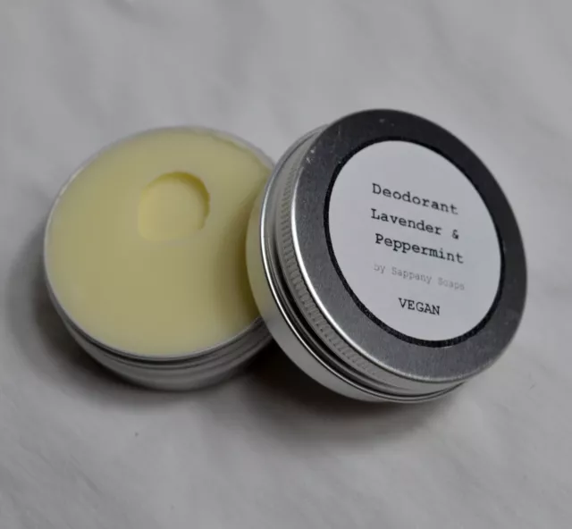 Natural Organic ingredients antiperspirant Deodorant Lavender Peppermint vegan