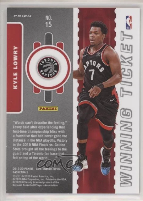 2019-20 Panini Contenders Optic Winning Tickets Red Cracked Ice Prizm Kyle Lowry 2