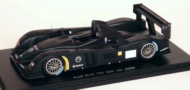 SPARK 1/43 S0679 AUDI R10 TDI TEST CAR 2006 Black/Noir/Zwart/schwarz Rare! NLA! 5