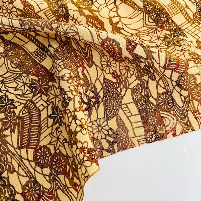 Countryside #B 13x58 Vintage Silk Japanese Kimono Fabric RM96