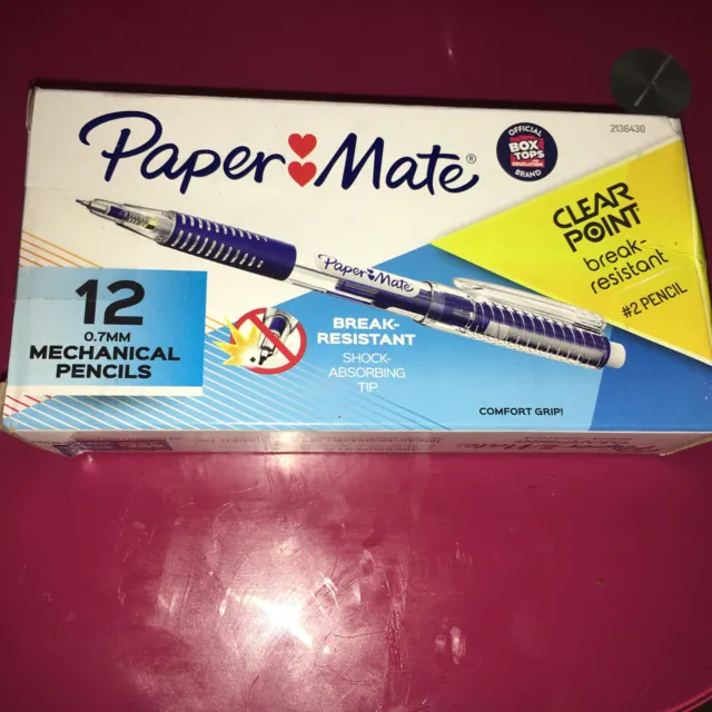 Paper Mate Clearpoint Break-Resistant Mechanical Pencils 0.7mm  (Box of 12)