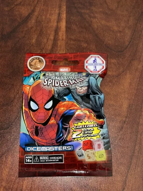 Marvel Dice Masters The Amazing Spider-Man Gravity Booster Pack Sealed Brand New