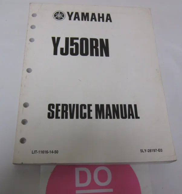 2000 Yamaha Yj50Rn Service Shop Repair Manual