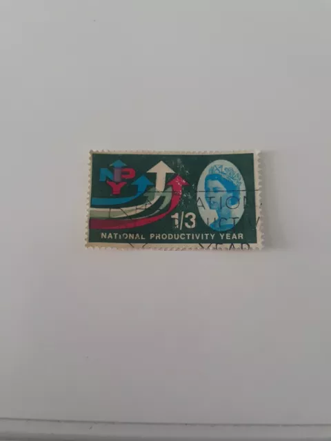 1962 United Kingdom 1 Used National Productivity Year Stamp.-"Great Britain".