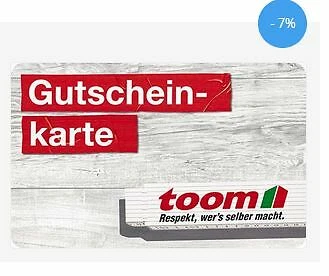 ⚡ Toom Gutscheine mit 7% Rabatt ⚡