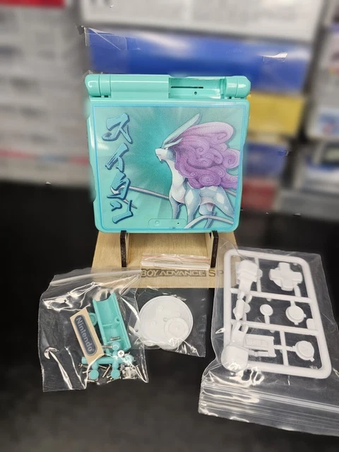 NINTENDO SUICUNE POKEMON Shell Game Boy Advance SP Replacement Housing ...