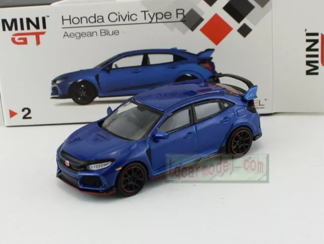 1/64 TSM MINI GT Honda CIVIC TYPE R FK8 Blue RHD MGT00002-R Diecast