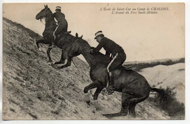 CHALONS SUR MARNE - Marne - CPA 51 - Vie Militaire Au camp - Assaut du fort