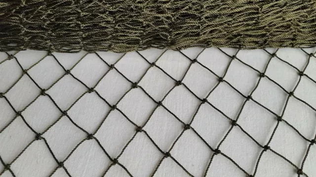 Khaki Garden Netting 18 x 18mm Mesh Anti Bird Plant Pond Net Protection 5m Wide