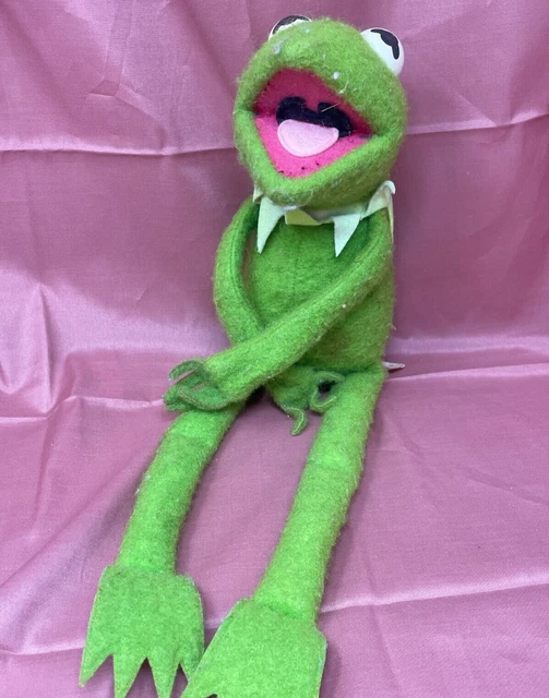 Vintage 1976 Fisher Price Kermit the Frog Doll #850 Muppets Doll Jim Henson 18"