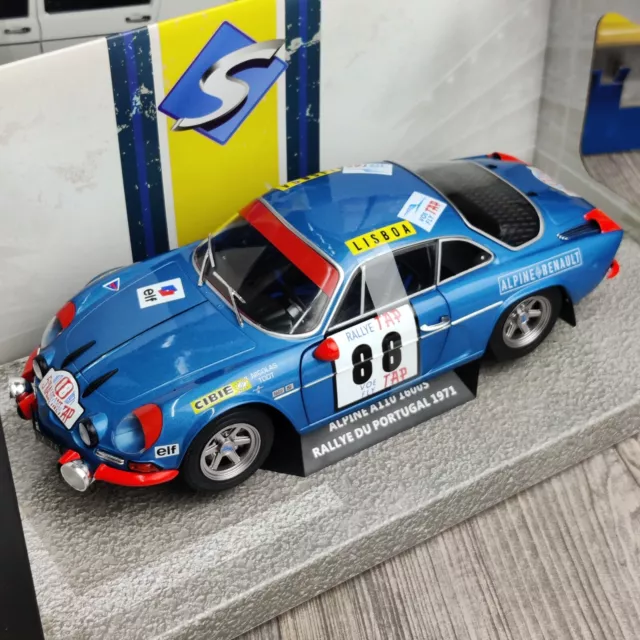 Voiture Solido Alpine A110 1600 S Rallye Du Portugal 1971  1:18 Neuf.b S1804202