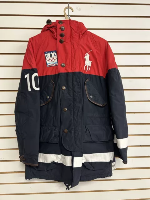 2010 Polo Ralph Lauren Team USA Vancouver Winter Olympics Parka Jacket Sz M NWT