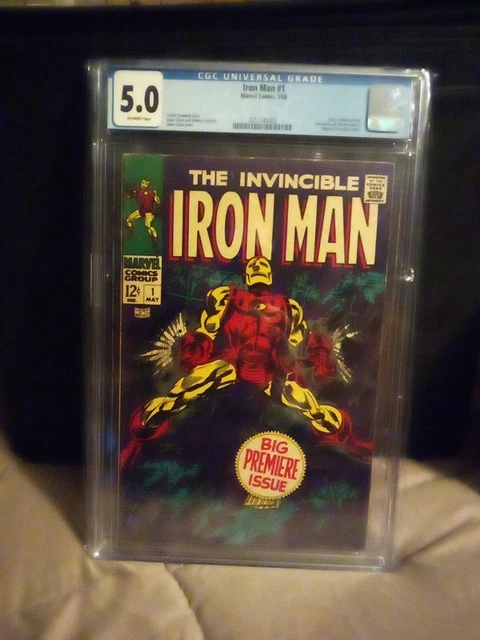 Iron Man #1 CGC 5.0 1968-New Slab origin Retold Key issue 🔥🗝️