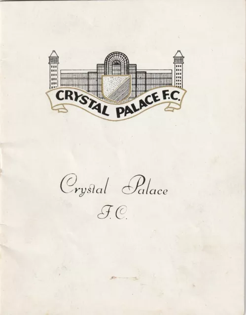 Crystal Palace v Bury, 9 January 1965, FA Cup 3rd Round