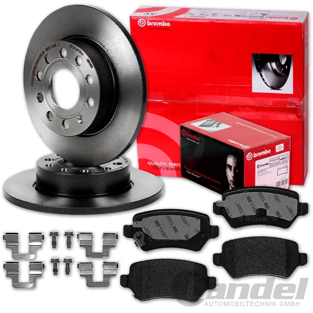 NK Bremsscheiben 264mm + 5-Loch Beläge Hinten Für OPEL Astra G H