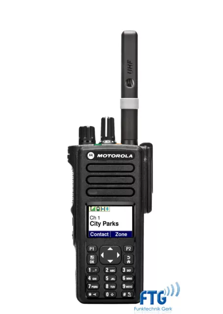 Motorola DP4800e, UHF403-527MHz, Akku +Antenne + Kundenspezifische Progr !