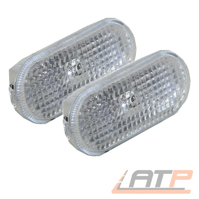 2x LUCI LAMPEGGIANTI FRECCE LATERALI OVALI BIANCHE SINISTRA DESTRA 31710589