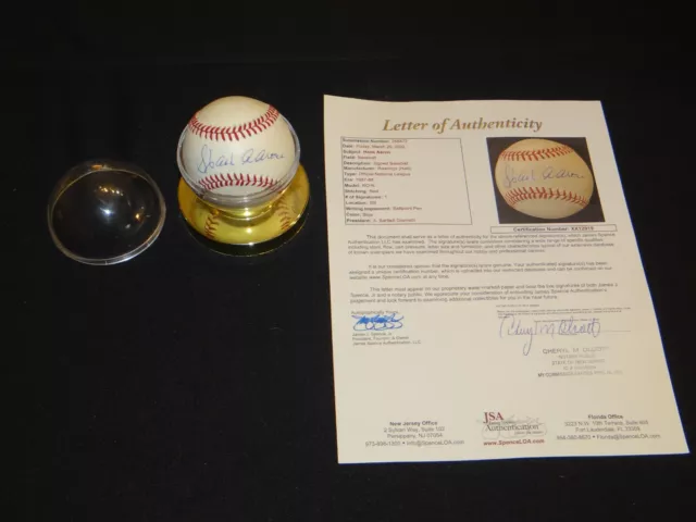 Hank Aaron Signed Rawlings Bart Giamotti NL Baseball JSA LOA XX12919 BOLD SWEET!