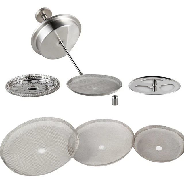 Filtres Presse Française – Lot De 2 – Inox – Diamètre 10 Cm (4 Pouces)