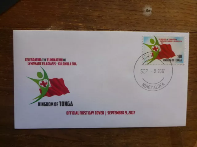 Tonga 2017 Elimination Of Lymphatic Filariasis Fdc First Day Cover