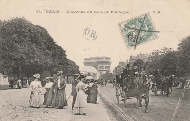 CPA 75 PARIS L'Avenue du Bois de Boulogne
