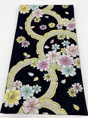 Japanese Traditions Pure Silk Luxury Fukuro Obi Furisode Sakura Pattern 440cm