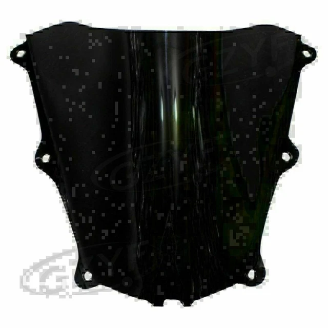 Motorcycle Double Bubble Black Windscreen Windshield For Honda CBR600R 2005 2006
