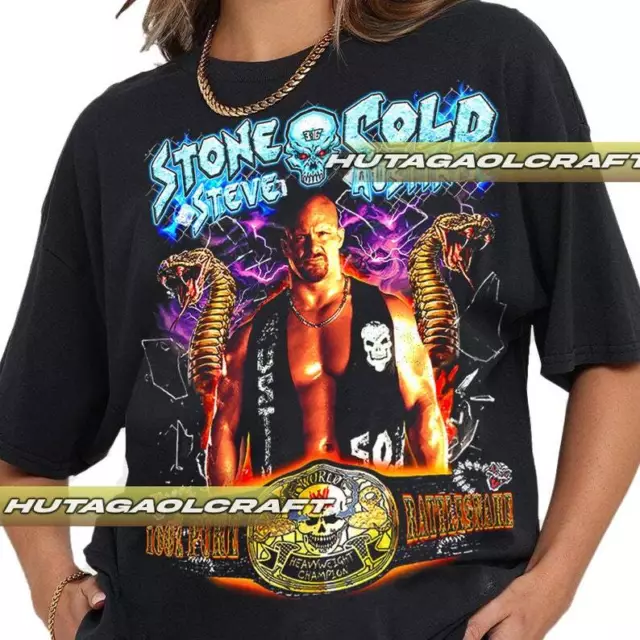 Limited Stone Cold Steve Austin Vintage 90s T-Shirt, Gift For Woman and Man