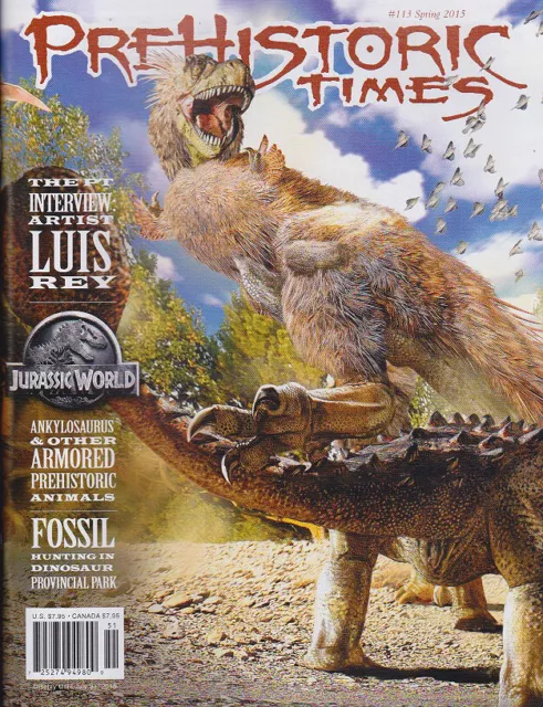 Issue #113 of Prehistoric Times dinosaur magazine PT Spring 2015