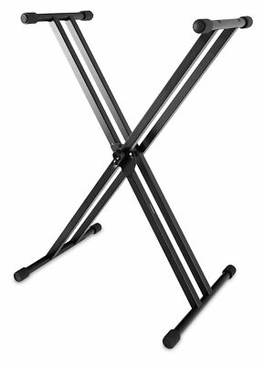 Pédale de Sustain Universelle de Type Piano pour des Claviers Électroniques Contrôleurs Midi Support pour Clavier pré-assemblé Double embase RockJam Xfinity avec Sangles de sécurité & M-Audio SP-2 