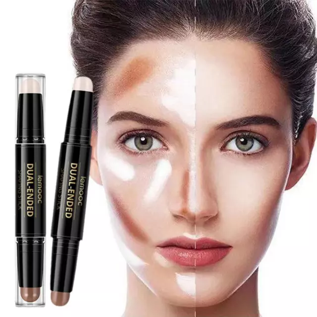 Double Head Repair Stick 3D Highlight Concealer Nose Hairline Shadow, P7K6