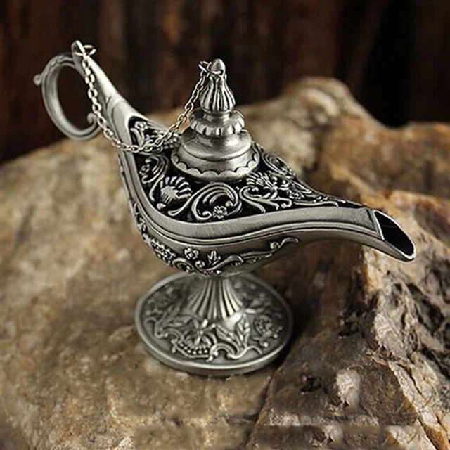ALADDIN MAGIC GENIE Light OiL Lamp Pot Aladdin Lamp Stunning Decoration ...