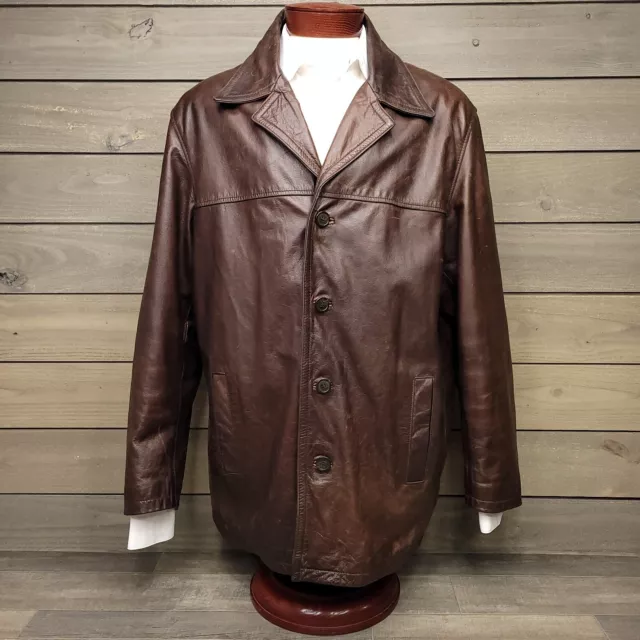 Wilsons Leather, Jackets & Coats, Wilsons M Julian Zip Up Che Guevara  Leather Jacket Mens Size L