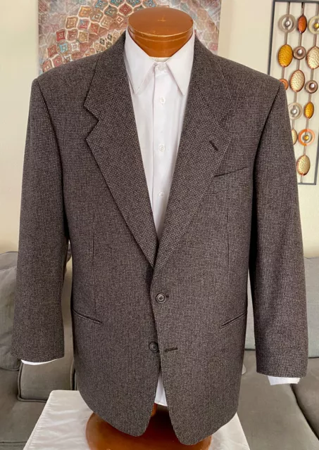 NEW Yves Saint Laurent Mens Brown 2 Btn Cashmere Blend Blazer Sz 44 R