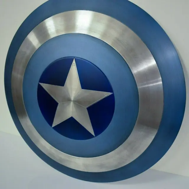 Soldat d'hiver fait à la main Captain America 24''Shield Metal Prop Replica...