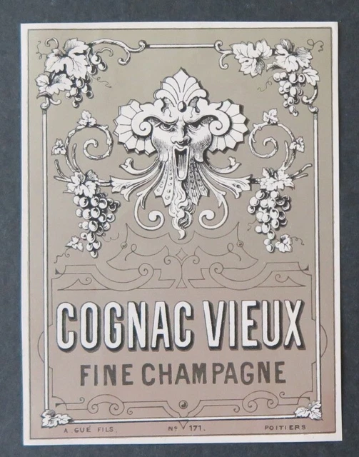 ANCIENNE TIQUETTE COGNAC Vieux Fine Champagne Gu Old Label EUR 13 00 ancienne-tiquette-cognac-vieux-fine-champagne-gu-old-label-eur-13-00