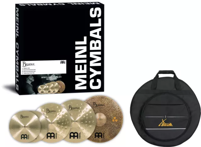 Meinl Artist's Choice Matt Halpern Cymbal Set mit Beckentasche B20 Bronze Bag