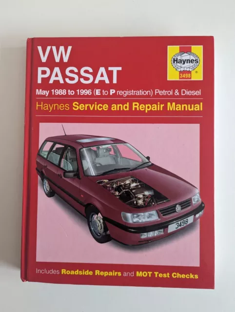 Volkswagen VW Passat (Petrol & Diesel) Haynes Workshop Manual 1988 to 1996 .