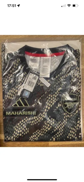 ARSENAL FC X Adidas x MAHARISHI Short Sleeve Shirt Jersey Training BNWT ...