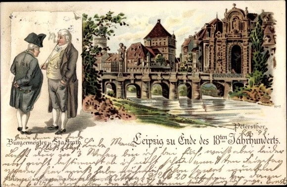 LITHO LEIPZIG IN Sachsen, Bürgermeister, Stadtrat, Peterstor - 3144714 ...