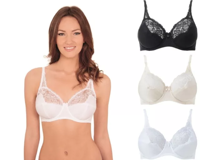 CHARNOS SUPERFIT 131 Underwired Full Cup Bra 32-42 B-FF Black, White,  Natural £21.95 - PicClick UK