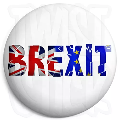 Brexit - Leave EU European Union - 25mm Button Badge - In Out Europe Referendum