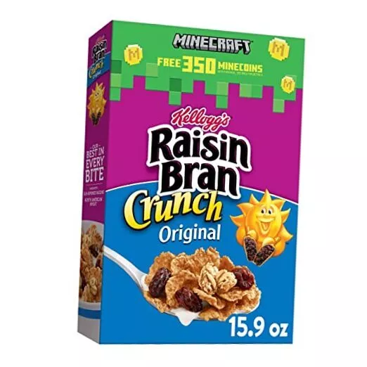 Kellogg's  Crunch Cold Breakfast Cereal, Fiber Cereal, Heart Healthy,