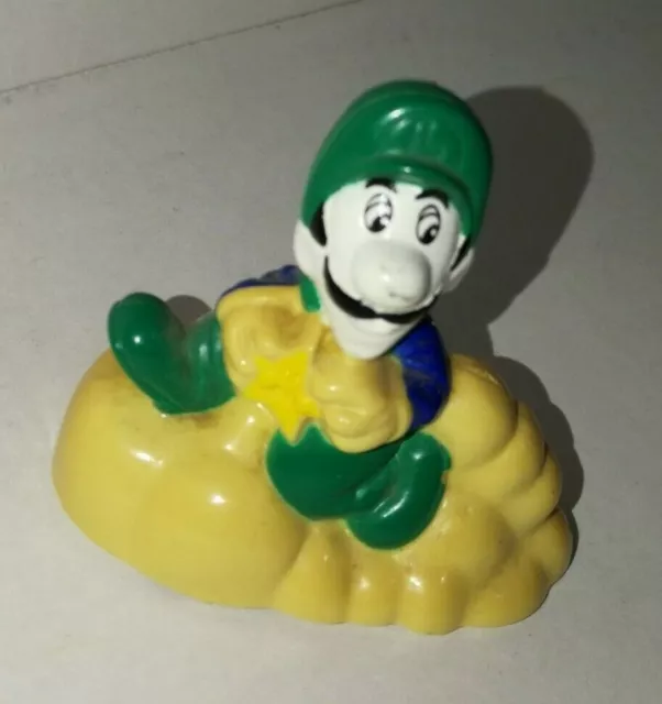 Super Mario Bros 3 Luigi Pullback Toy # 2 McDonalds 1989 Happy Meal Toy