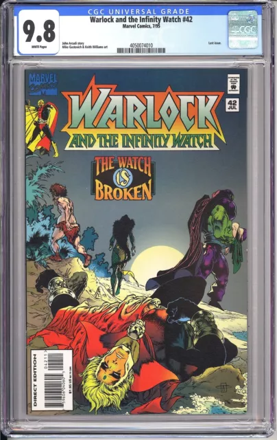 Warlock and the Infinity Watch #42 CGC 9.8 1995 4050074010 Last Issue! SCARCE