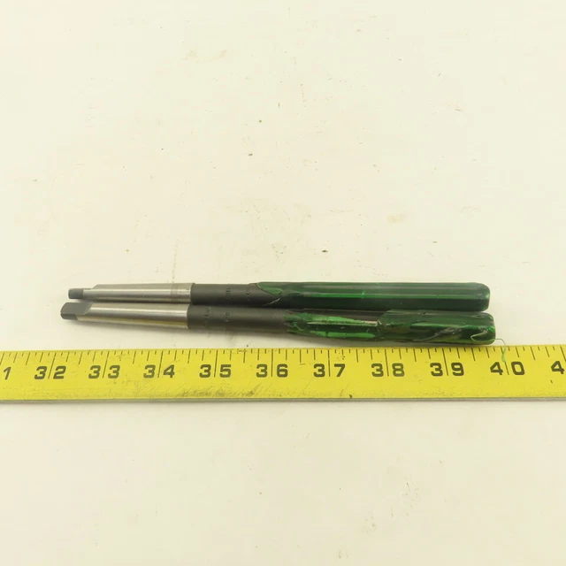 .4978 Reamer Straight 6 Flute Morse Taper 1 MT1 Shank 4" Flute Length Lot Of 2